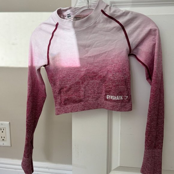 Gymshark - Women's Long Sleeve Crop Top Size XS - Picture 1 of 3